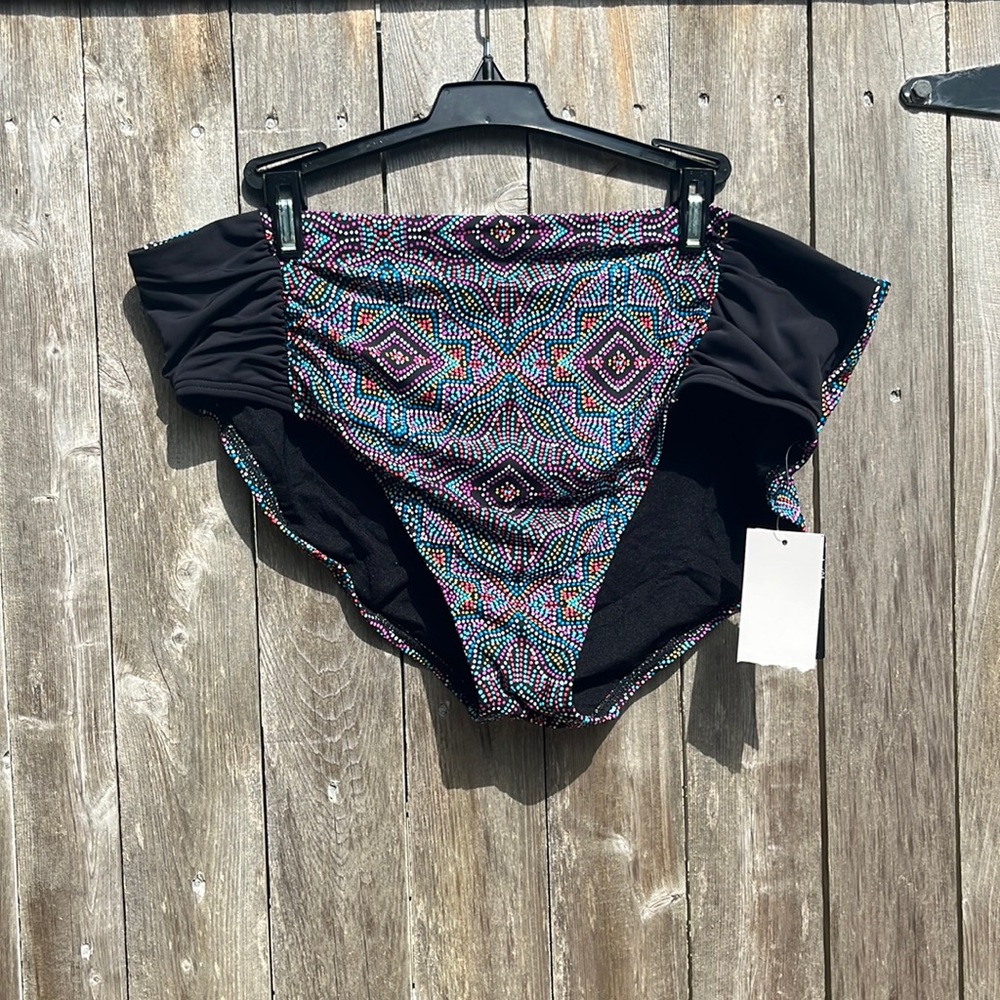 CURVE by Sunsets Zanzibar Shirred Bikini Bottom,Size 18,NWOT